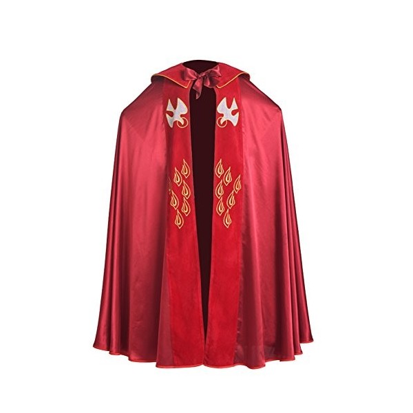 Robe de Clergé Église Cape Évêque Liturgique Fantaisie Manteaux Déguisement Capes Ailes Vestment Costume Prêtre