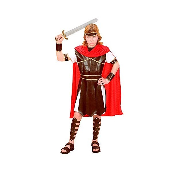 "HERCULES" tunic with armour, belt, cape, arm bands, cuffs, leg guards, headpiece - 128 cm / 5-7 Years 