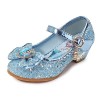 FStory&Winyee Chaussures de Princesse à Talons Hauts pour Enfants Filles Paillettes Chaussures Confortables pour Noël Hallowe