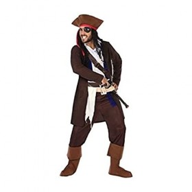 Atosa - 97234 - Costume - Déguisement De Pirate Des Caraïbes Adulte - Taille 3