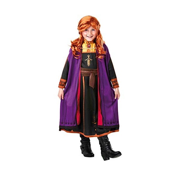 Déguisement Anna™ Frozen 2 avec Perruque pour Fille S- 3/4 Ans 