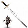 NURCIX Épée Cosplay 88CM, Assassins Creed Sword, Modèle Arme de Altaïr, Déguisement Prop de Halloween, Épée de Ninja Samoura
