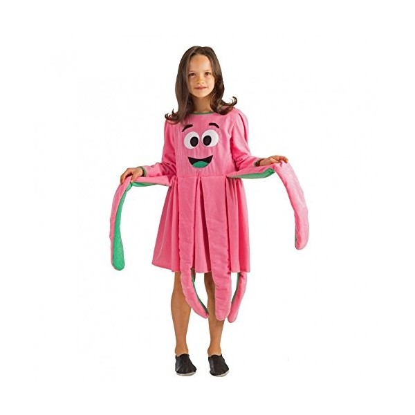 Krause & Sohn Costume Enfant Poulpe Pink, Taille 116 et 128, méduse Octopus Carnaval Animal Marin 116 