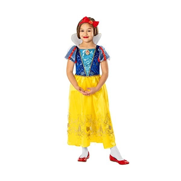 Disney Filles Déguisement Snow White Multicolore 5-6 ans