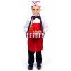 Dress Up America Costume de vendeur de hot-dogs - Ensemble de costumes de serveur pour enfants - Habillage dHalloween pour g