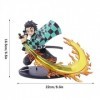 PQKL-party Figurine Demon, Figurine Tanjiro, Demon Tanjiro Figurine, Anime Figurine Demon Jouet, Tanjiro Figurine Character d