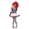 amscan 9914696 – Costume dHalloween pour fille Harlequin Miel Âge : 8-10 ans Multicolore