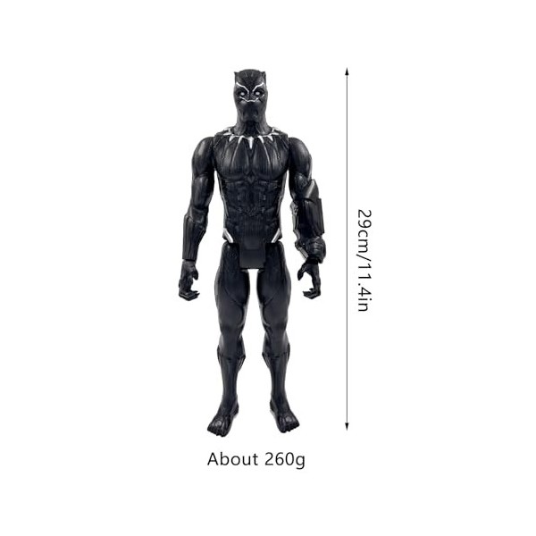 PQKL-party Figurine Black Panther, Black Panther Jouet 29cm, Figurine Black Panther Jouet Garcon, Figurine Super Heros, Figur