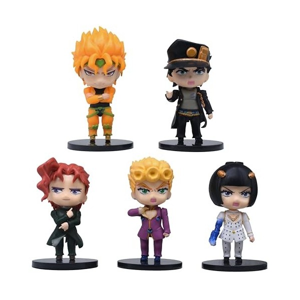 Indorasen Dio Brando Figurine Kujo Jotaro Figurine Kakyoin Noriaki Figurine Giorno Giovanna Figurine Bruno Buccellati Lot de 