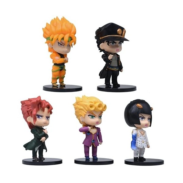 Indorasen Dio Brando Figurine Kujo Jotaro Figurine Kakyoin Noriaki Figurine Giorno Giovanna Figurine Bruno Buccellati Lot de 