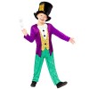 amscan 9916189 – Costume officiel Roald Dahl Willy Wonka pour enfants de 4 à 6 ans