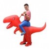 IRETG Déguisement Gonflable Dinosaures objet insolite Dino Costume Gonflable Taille Adulte pour halloween Red 