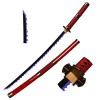 Skyward Blade Épée en bois Roronoa Zoro Katana, Anime Original Texture Japonaise Samouraï Épée, Trafalgar Law Katana Rouge Ja