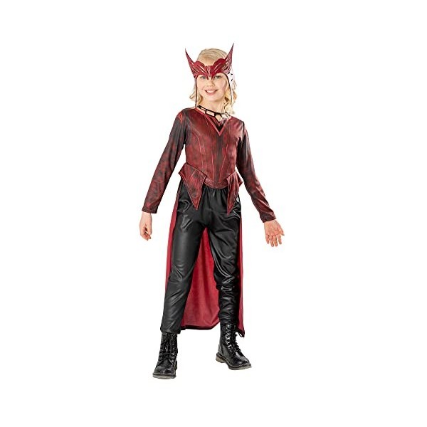 Rubies Costume officiel Marvel Dr Strange in the Multiverse of Madness Scarlett Witch pour enfant de 7 à 8 ans