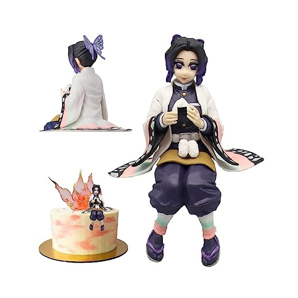 Henkodo Modèle de personnage danime Demon Slayer - Figurine de dessin animé Kochou Shinobu - Jouet de collection - Figurine 