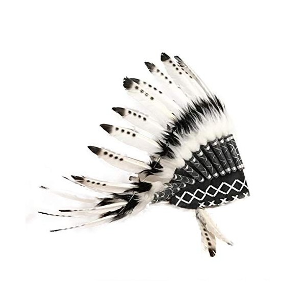 YINUODAY Indianischer Kopfschmuck Kinder Erwachsene Feder Kopfschmuck Coiffe de Plumes denfants Accessoires Photo Chapeaux I