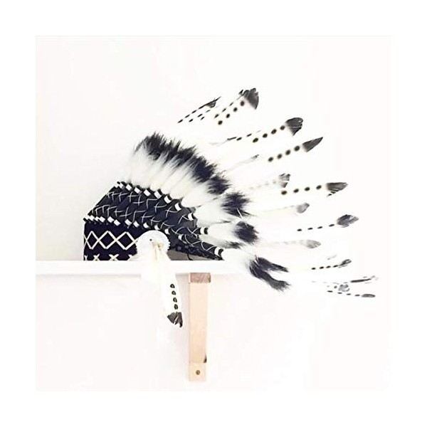 YINUODAY Indianischer Kopfschmuck Kinder Erwachsene Feder Kopfschmuck Coiffe de Plumes denfants Accessoires Photo Chapeaux I