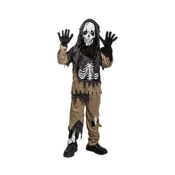 Xumplo Costume dHalloween pour garçon - Motif squelette vivant - Zombie - Pour Halloween