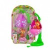 CUTIE CLIMBERS S1 Family Pack Fruitties Dara, Maison de Fleurs avec 1 Animalier à Collectionner Qui grimpe et avec Chiot, Pet