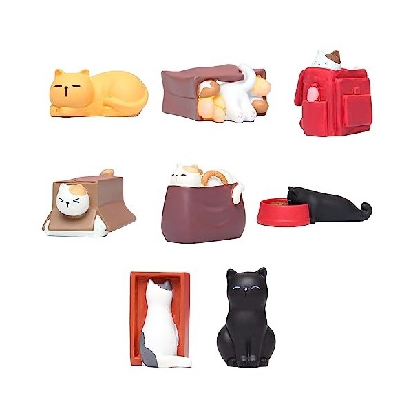 QUXING Miao Daily Series 1PC Personnages aléatoires Cute Figures Collectibles Birthday Gift,Housewarming Decorations, Living 