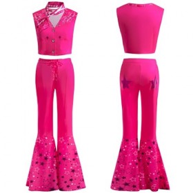 Atorcher Costume de cowgirl Barbie pour fille, tenue de cow-boy pour carnaval, fête danniversaire, Halloween