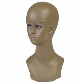 Widmann Smiffys - Tete mannequin femme afro 40 cm