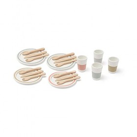 Kids Concept- Conjunto vajilla 4 comensales Ustensiles de Cuisine, 1000565, Multicolore