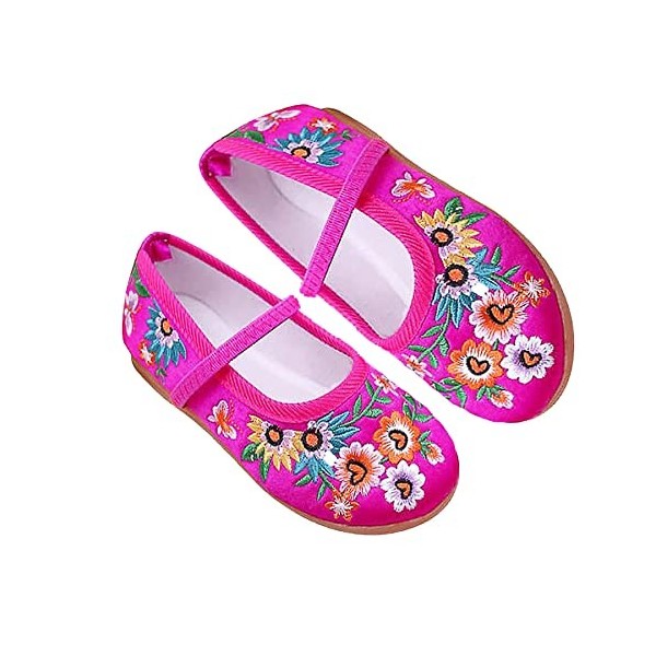 Encanto Mirabel Isabela Madrigal - Chaussures plates pour fille - Costume dHalloween et de costumade - Broderie Mary-Jane, R