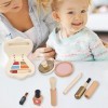 Magent Jouet Coiffure et Maquillage en Bois Beauté Jeux dimitation Princesse pour Enfants Filles