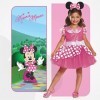 DISGUISE Officiel Deluxe Deguisement Minne Fille avec Oreille Minnie, Robe Minnie Mouse Déguisement de Carnaval Mardi Gras An