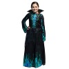 Boland - Costume pour enfants Squelette Azura, longue robe avec col, squelette, déguisement, Halloween, carnaval, fête à thèm