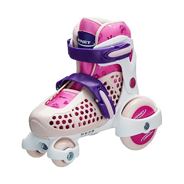 Hornet Kids Quadro Fille 26-29 Rose/Blanc