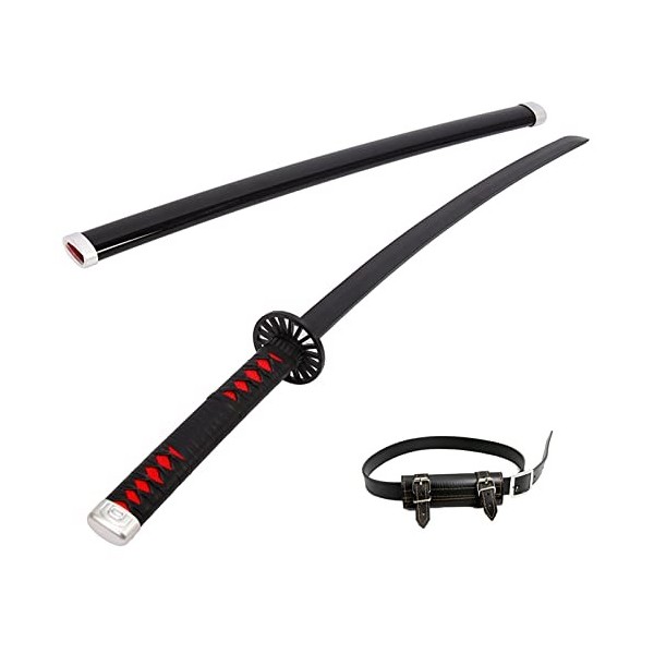 Demon Slayer Cosplay Katanas Blade de Katanas avec Ceinture, Jouet dépée Anime, Modèle de Prop Armes, Petit Katana 76cm, Gra