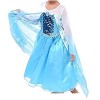 Costume Elsa - carnaval - Halloween - fille - bicolore - taille 100-1/2 ans - idée cadeau pour Noël et anniversaire