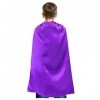 TOPTIE Lot de 10 capes Superhero en satin, costumes dHalloween et robe pour enfants et adultes