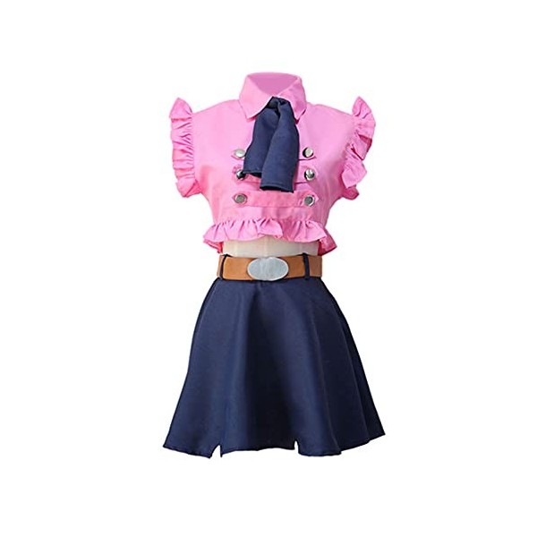 Elizabeth Liones Cosplay Costume Seven Deadly Sins Rose Maid Suit Anime Caractère pour femme fille Halloween Party Cosplay