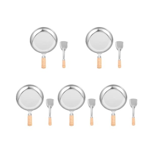 TOYANDONA 3 Ensembles Ustensiles De Cuisine pour Enfants Jouets De Jeu De Rôle pour Les Enfants Casserole Doeufs Petits Pots