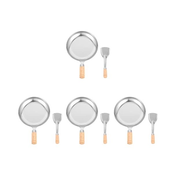 TOYANDONA 3 Ensembles Ustensiles De Cuisine pour Enfants Jouets De Jeu De Rôle pour Les Enfants Casserole Doeufs Petits Pots