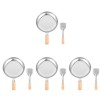 TOYANDONA 3 Ensembles Ustensiles De Cuisine pour Enfants Jouets De Jeu De Rôle pour Les Enfants Casserole Doeufs Petits Pots