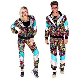 80S PARTY ANIMAL SHELL SUIT jacket, pants - L 