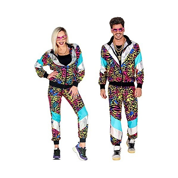 80S PARTY ANIMAL SHELL SUIT jacket, pants - L 