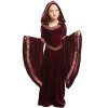 Feynman Costume médiéval pour enfant fille - Renaissance Anoblesse Palais Princesse Robe Halloween victorienne Reine Costume 