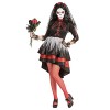 "DIA DE LOS MUERTOS BRIDE" dress, flower veil - XS 