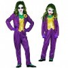 "EVIL CLOWN" jacket with shirt and vest, pants, gloves - 116 cm / 4-5 Years 