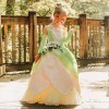 IBAKOM Enfants Filles Déguisements Princesse Tiana Costume Robe Halloween Carnaval Cosplay Tenues Anniversaire Conte Fées Jeu