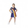 K3 déguisement - robe habillée bleu arc-en-ciel 6/8 ans - taille 134