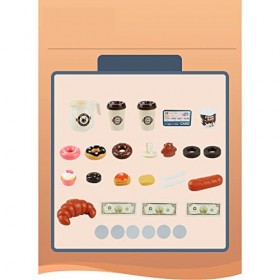 Wpond Jouet de Jeu de rôle de café, Machine à café électrique + Caisse enregistreuse de Simulation + Distributeur Automatique