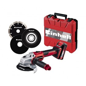 Happy People Einhell Kids Power X-Change Axxio 41767 Meuleuse dangle sans fil avec mallette | Jouet pour enfants avec batter