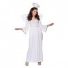 LADIES WHITE NATIVITY ANGEL CHRISTMAS FANCY DRESS COSTUME