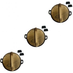 ibasenice 3 Ensembles Mini Shiwan Wok Miniature Maison De Poupée Outil Jouets Puzzle Jouets Batterie De Cuisine Jouets Maison